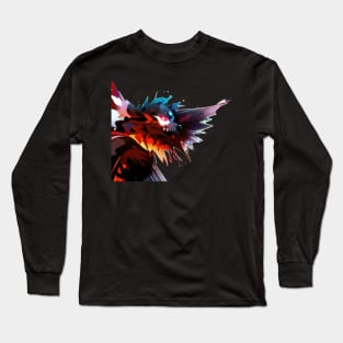 Demonic Wolf Right Wing Long Sleeve T-Shirt